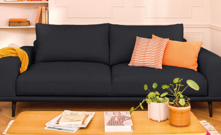 Canapé convertible noir